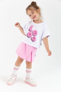 Комплект для девочки Baby Boom КД555/1-К Белый + рзовый Комплект для девочки Baby Boom КД555/1-К Белый + рзовый